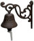 Fulenyi Hierro Fundido para Exteriores,Hierro Fundido para Puerta Entrada | Timbre Puerta Metal Antiguo Vintage para Granja Exterior Campanas Decorativas