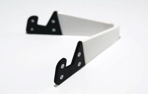 Universal Faltbare Halter Handy Halterung Staender Stand Tisch Winder Fuer Smartphone Tablet (Weiss)