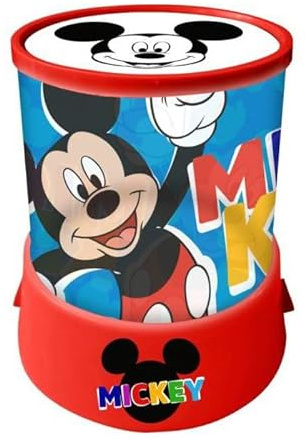 Mickey Mouse LED-Projektionslampe Zylinder Spielzeug Geschenk für Kinder Jungen ab 3 Jahren