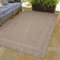 Carpettex Outdoor Teppich Wetterfest 300x400 (280 x 370 cm) Sisal Optik Braun - Ideal für Balkon, Garten, Terrasse und als Küchenteppich - Teppich Waschbar, Flachgewebe, Wasserfest, Pflegeleicht