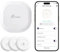 Loocam Zigbee Wassermelder Bausatz, Wireless Wasserleck Detektor für Küche Bad Keller, Smart Home APP Fernbedienung, Home Alarm System (3 x Wassermelder und 1 x Loocam Zigbee Hub/Gateway)