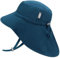 Jan & Jul Schnell Trocknender Kinder Sonnenhut, Schirmmütze UV-Schutz (XL: 5-12 Jahre, Deep Teal)
