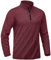 KEFITEVD Long Sleeve Tops for Men 1/4 Zip Running Shirts Outdoor Warm Golf Top Military Hiking Shirt,Wine Red,XL