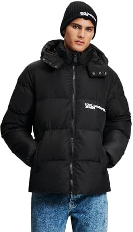 KARL LAGERFELD JEANS, Herren, Regelmässiger Puffer, Schwarz, 2Xtra Large