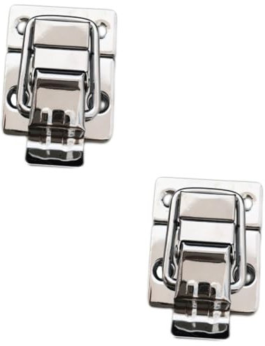 UKCOCO Pcs Stainless Steel Heavy Duty Toggle Case Box Chest Trunk Lock Case Latch Spring Latch for Hardware