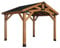 Backyard Discovery Norwood Cedar Patio Gazebo | Heavy Duty & Ideal for Outdoor, Hardtop Wooden Shelter for Garden, Waterproof & Weather Resistant, Peak Roof | 3.6m x 3.0m (12ft x 10ft)