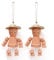 VELENTI Garden Decor Pots - Set Of 2 Clay Garden Ornaments - Terracotta Pot Man Bill and Ben Style - Lovely Outdoor Decor Accessories - Flower Pot Figurines for Garden, Patio, Front Porch