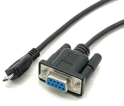 GXMRHWY Connecteur droit micro-USB mâle vers D-Sub 9 broches femelle avec câble série 1,5 m