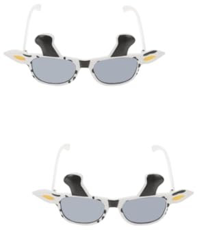 Yardenfun 2St Kuhbrille halloween brille halloween augenlinsen Brillen Spaß Kuhkostüm geburtstagsdekorationen auf dem bauernhof Kinder-Kuh-Brille lustige brille für erwachsene Stk