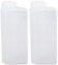 HAOHIZE Öl Messbecher 600 ml, 2 Stück 2 Takt Öl, Benzin, Kraftstoff, Mischflasche, Professionelle Ölmischflasche, Behälter, Gasdosen für Rasenmäher, Motorsägen, Motorrad, Mofa Zubehör