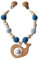 Kinderwagenkette Holz (Blau, Türkis, Wal)