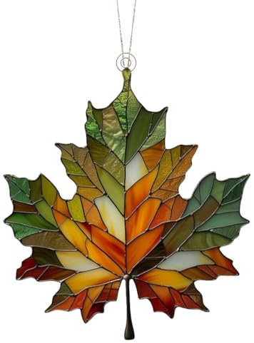 Acryl Ahornblätter Hängende Ornament Herbstblatt Dekorationen Fenster Wandbehang für Thanksgiving Supp Ornament G8d9 Herbstparty