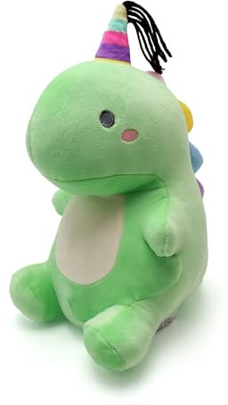 Hislovy 30cm Dino Kuscheltier, Dinosaurier Plüschtier Stofftier Plüsch Weihnachten Geburtstag Geschenke, Grün