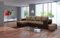 NAWSTOL - Ecksofa Couch Tymon mit Schlaffunktion und Bettkasten - Schlafsofa Couchgarnitur Eckcouch Ecke Bettcouch- Universal (Braun + Dunkelbraun)