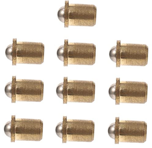 10pcs Door Touch Hinges Push Latch Catcher Adjustable Automatic Ball Deadbolt Knob Catches Hooks Heavy Duty Cabinet Toggle Plate Gate Handles Golden Copper