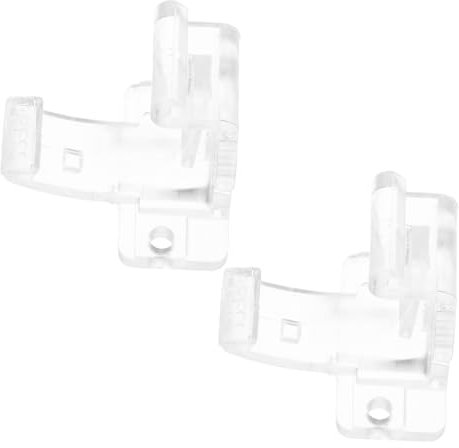 Hemobllo 1 Pair Shutter Installation Code Blinds Curtain Accessories Roller Blind Brackets Side Fitting Roller Blind Fittings Kit Curtain Track Installation Brace Transparent Plastic