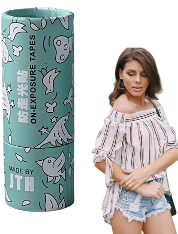 Anti-Exposure Sticker for Clothes, 50X Double-Sided Transparent Skin Adhesive Strips, Sweat-Proof Tape for Girls, Dress, Shoulder, Skirt, Fashion Safety Use