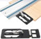 Track Saw Square with Edge Support, 90° Right Angle Track Saw Square Compatible with Festool & Makita Guide Rail, Easy Cuts