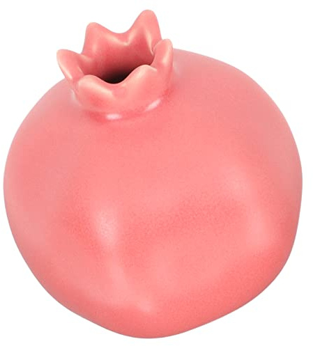 HAMPPLIES Nordic Style Keramik Blumenhalter Granatapfel Vase Für Tischdeko Wohnzimmer Schlafzimmer Eingangsbereich Bücherregal Kaminbereich Hydrokultur Trockenblumen Arrangements
