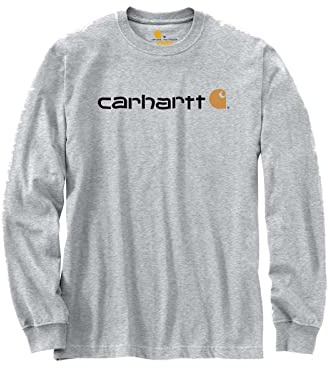 Carhartt Herren Dearborn Relaxed Ls Logo T-Shirt Work Utility T-Shirt (1er Pack)