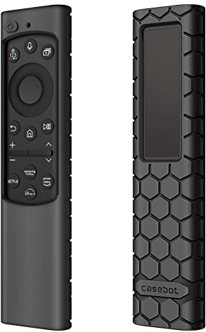 Fintie Cover Telecomando Compatibile con Samsung Smart TV BN59-01385/BN59-01386/BN59-01391/BN59-01388, Custodia in Silicone per Telecomando Samsung Smart TV Remote Control, Nero