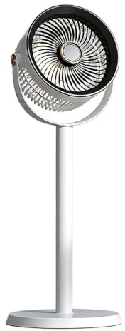 Ventilatore a piantana Ricaricabile 5 Velocità Silenzioso con Luce Notturna