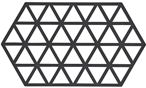 Zone Denmark, Triangles Topfuntersetzer/Untersetzer für Auflauf-/Ofenformen, Silikon, 24 x 14 cm, schwarz