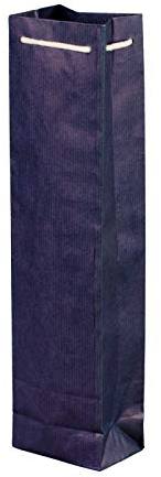 200 x Flaschentaschen blau 9,5+6,5x38 cm | Flaschentüten | Geschenktüte Flasche Wein | Weintaschen | HUTNER