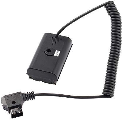 Fotga FTNJ291 Extendable Power Adapter Cable for D-tap Connector to NP-F Dummy Battery NP-F550/570/750/770 NP-F960 NP-F970 to Power Video LED Light Monitor JTZ DP30 C5 LE, 72 mm