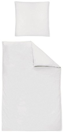 Irisette Paris Mako-Satin-Bettwäsche silber 135x200_80x80