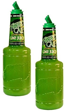 Finest Call Succo di Lime Singolo Pressato per Cocktails - 2 x 1 Litro