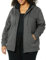 Amazon Essentials Giacca con Cappuccio a Cerniera Intera in Pile Foderata in Sherpa (Taglie Forti Disponibili) Donna, Carbone Puntinato, L