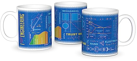 getDigital Wissenschaftsbecher Maschinenbau - Perfekte Kaffeetasse für Schüler, Studenten, Ingenieure und Wissenschaftler - 300 ml, Keramik