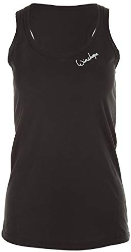 WINSHAPE Damen Damen Ultra Leichtes Modal-Tanktop Mct006, Dance Style, Fitness Freizeit Sport Yoga Workout Tanktop, Schwarz, XL