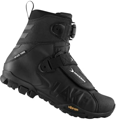 Lake MXZ304-X Winter Cycling Boot – Full-Grain Leather, Thinsulate Insulation, Wide - Black, 48