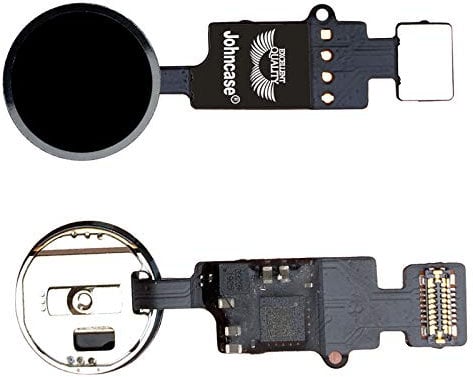 Johncase Home Button Main Key Flex Ribbon Cable Assembly Replacement Part Compatible for iPhone 7/7 Plus and 8/8 Plus All Carriers (Black)