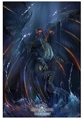 LJJJ Game Monster Hunter World Namielle Leinwand Poster Schlafzimmer Dekor Sport Landschaft Büro Zimmer Dekor Geschenk 30 x 45 cm Rahmen: