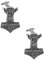 ww9 Viking Thor's Hammer Fine English Pewter Cufflinks