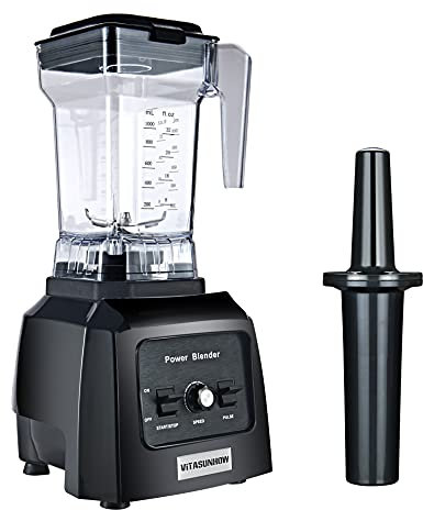 VITASUNHOW Professional 1300W Quiet Blender for Smoothies, Ice Crushing & Shakes - Variable Speed, BPA-Free Tritan 32oz Pitcher, Dishwasher Safe - Perfect for Kitchen, Gym, and Family Use