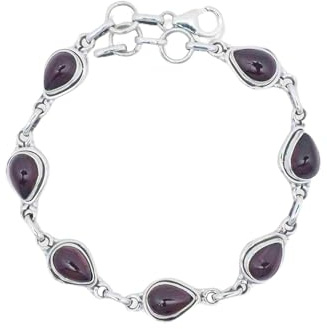 mantraroma armreif armband silber 925 Edelstein | echtes Silber, verschiedene echte Steine zur Auswahl, handarbeit aus Indien, im Geschenkbeutel