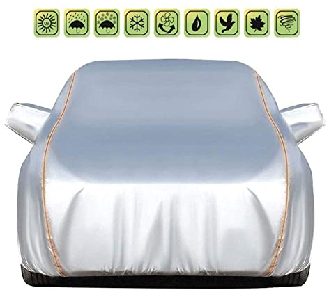WXFGR Wetterfeste Autoabdeckung Kompatibel Mit VW Käfer/Käfer Cabrio/New Beetle/New Beetle Cabrio | Staubhagelschutz Autoplane wasserdichte Autoabdeckung (Color : Silver, Size : New Beetle)