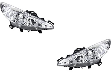 Johns, Scheinwerfer Halogen passend für Peugeot 207 02/06- H1 H7 Set L R