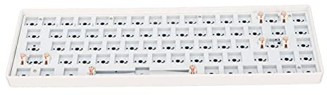 Jectse DIY Mechanisches Tastatur-Kit, 68 Tasten RGB Hot Swap Custom Gaming Keyboard 65% Layout Switch 2,4 GHz Wireless Keyboard mit Empfänger für Win 10 für Win XP für OS X(Weiß)