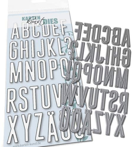 Karten-Kunst Stanzschablone kk-D170 Stanze Joy Alphabet Schneideschablone