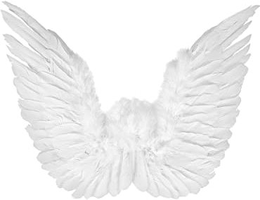 Funidelia | Alas de ángel Blancas para Mujer Navidad, Belén de Navidad - Accesorios para Adultos, Accesorio para Disfraz - Blanco