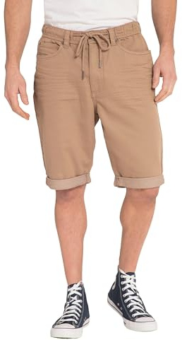 JP 1880 Herren große Größen Übergrößen Menswear L-8XL Bermuda, FLEXNAMIC®, 5-Pocket, Elastikbund Sand 3XL 814108310-3XL