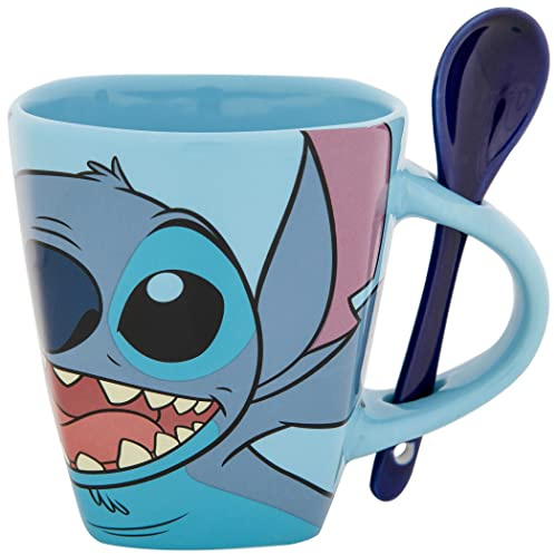 Jerry Leigh Lilo & Stitch 626 - Taza con cuchara (325 ml)