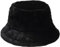 DURINM Wintermütze Damen Plüsch Fischerhut Winter Casual Hut Bucket Hat Schlapphut Warmer Fischerhut Eimerhut Plüsch Mütze für Mädchen (schwarz)
