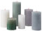 Bolsius Rustic Pillar Candles - Gift Set of 6 - Nordic Landscape - Decorative Household Candles - Length Burning Time - Unscented - Includes Natural Plant Wax - Without Palm Oil