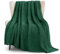Whale Flotilla Large Fuzzy Fleece Throw Blanket for Sofa, 130x180 CM Fluffy Warm Soft Jacquard Blankets for All Season, Lightweight and Cozy, Deep Green